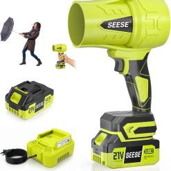 Cordless Leaf Blower: 150 MPH 600 CFM Turbo Jet, Lightweight 1.45 lb Battery Powered Handheld Blower for Yard Leaves