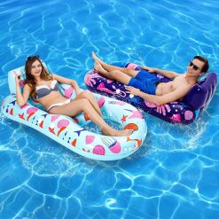 Alternative view of New Arrivals 4 Pack Pool Floats Adult, Inflatable Pool Lounger Float Heavy Duty with Cup Holder