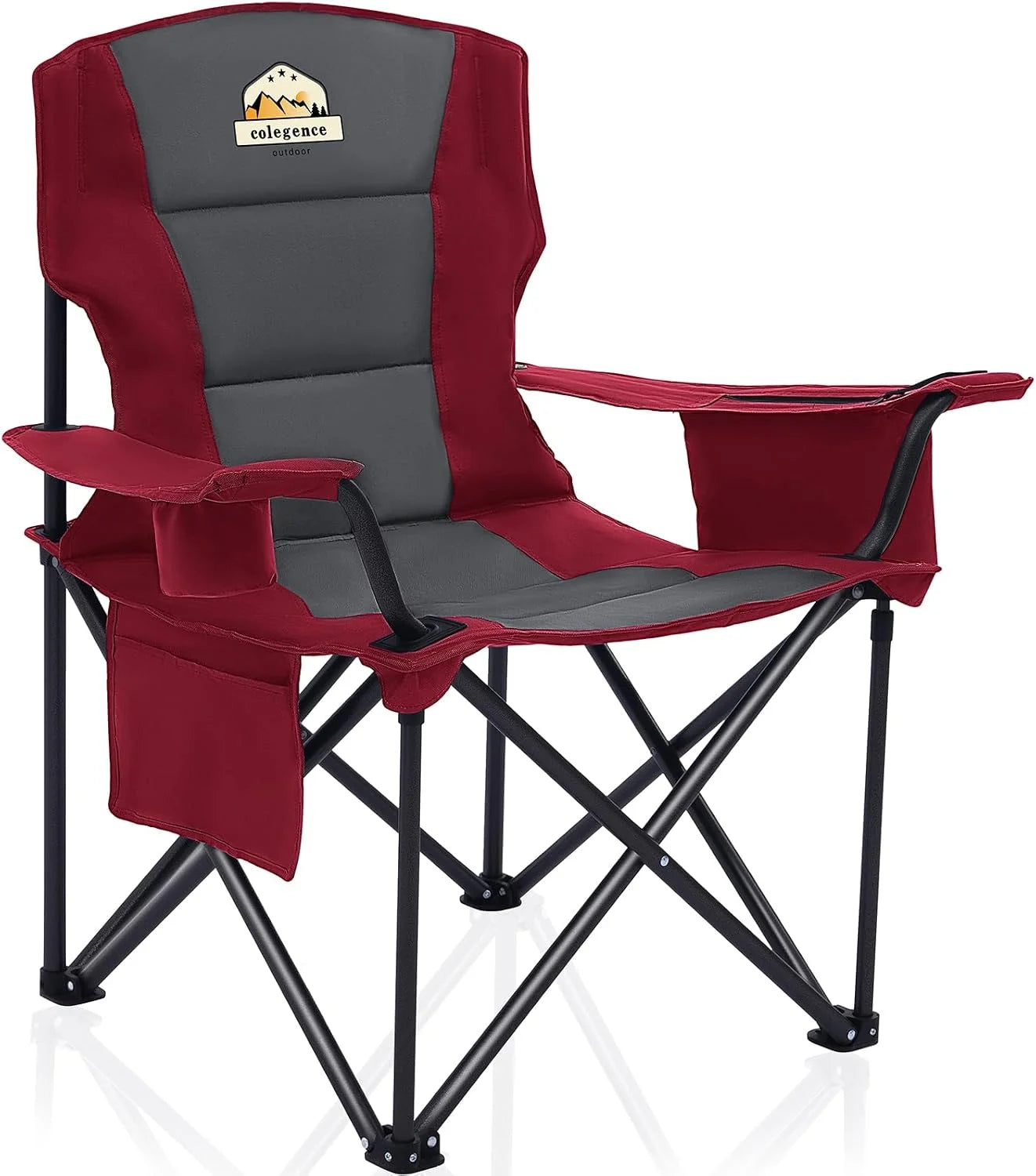 New Arrivals Oversized Heavy Duty Camping Chairs 2 Pack, 450 LBS Support Extra Wide Folding Portable Outdoor Chair - Image 12