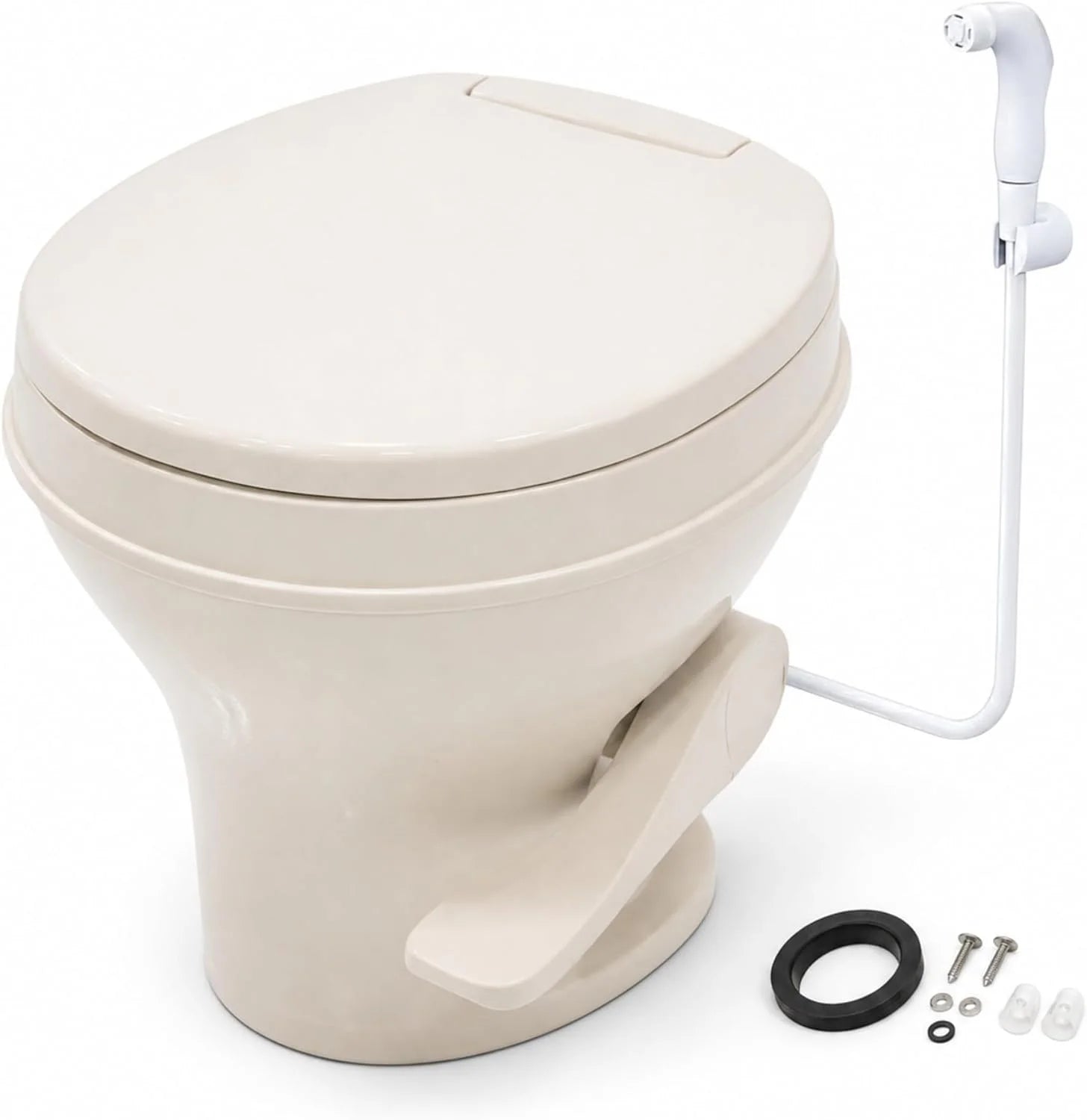 SEAFLO RV Toilet, 18.4 Residential Height, Fits Most RVs (9.5 Rough-In), 2-Bolt Mount, SFRTPH-01-01 bifanuoyard - Image 2