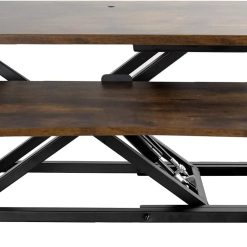 New Arrivals 32 inch Desk Converter, K Series, Height Adjustable Sit to Stand Riser, DESK-V000K