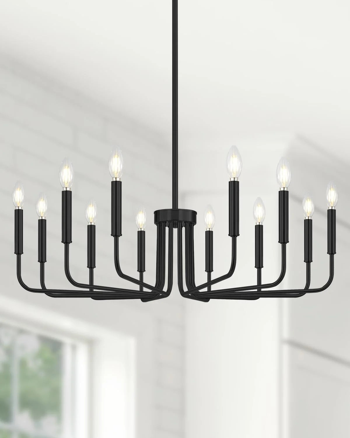 Yunnix 6 Light Champagne Bronze Chandelier, Farmhouse Chandelier for Dining Room Light Fixture Hanging bifanuoyard - Image 6