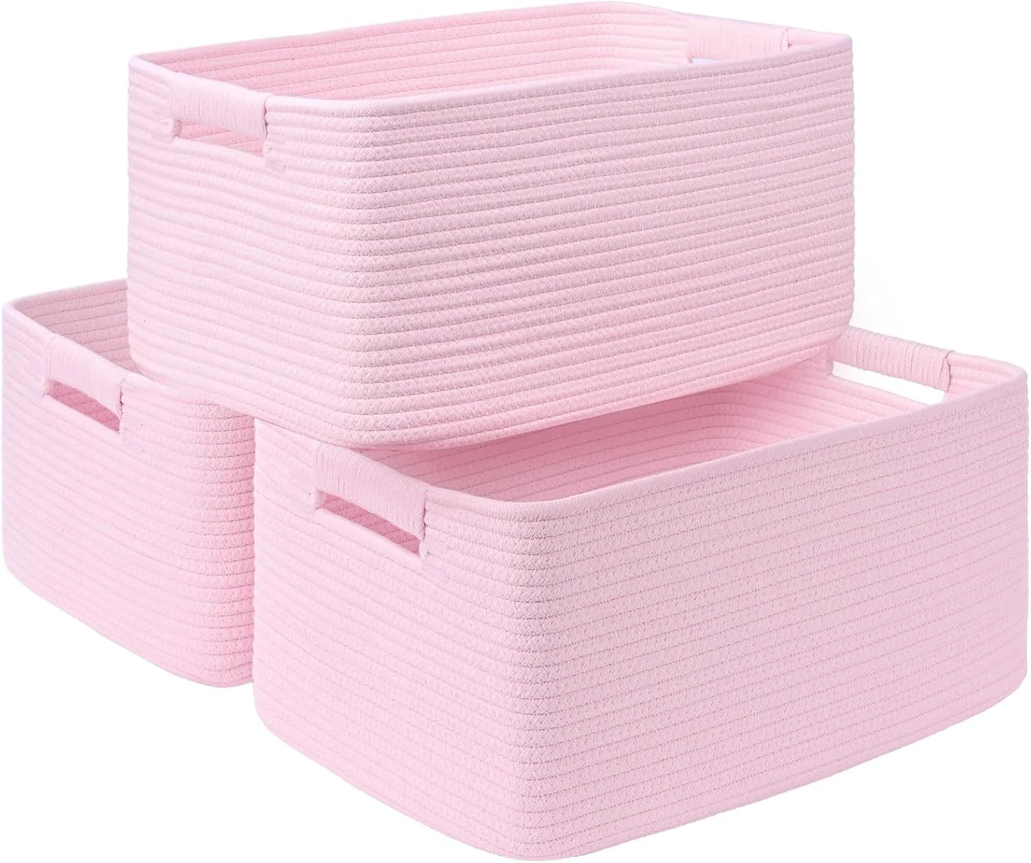 2 Pack Large Storage Basket for Organizing, 17.5x13x7 Woven Basket for Shelves, Closet Cube Storage Bins with bifanuoyard - Image 19
