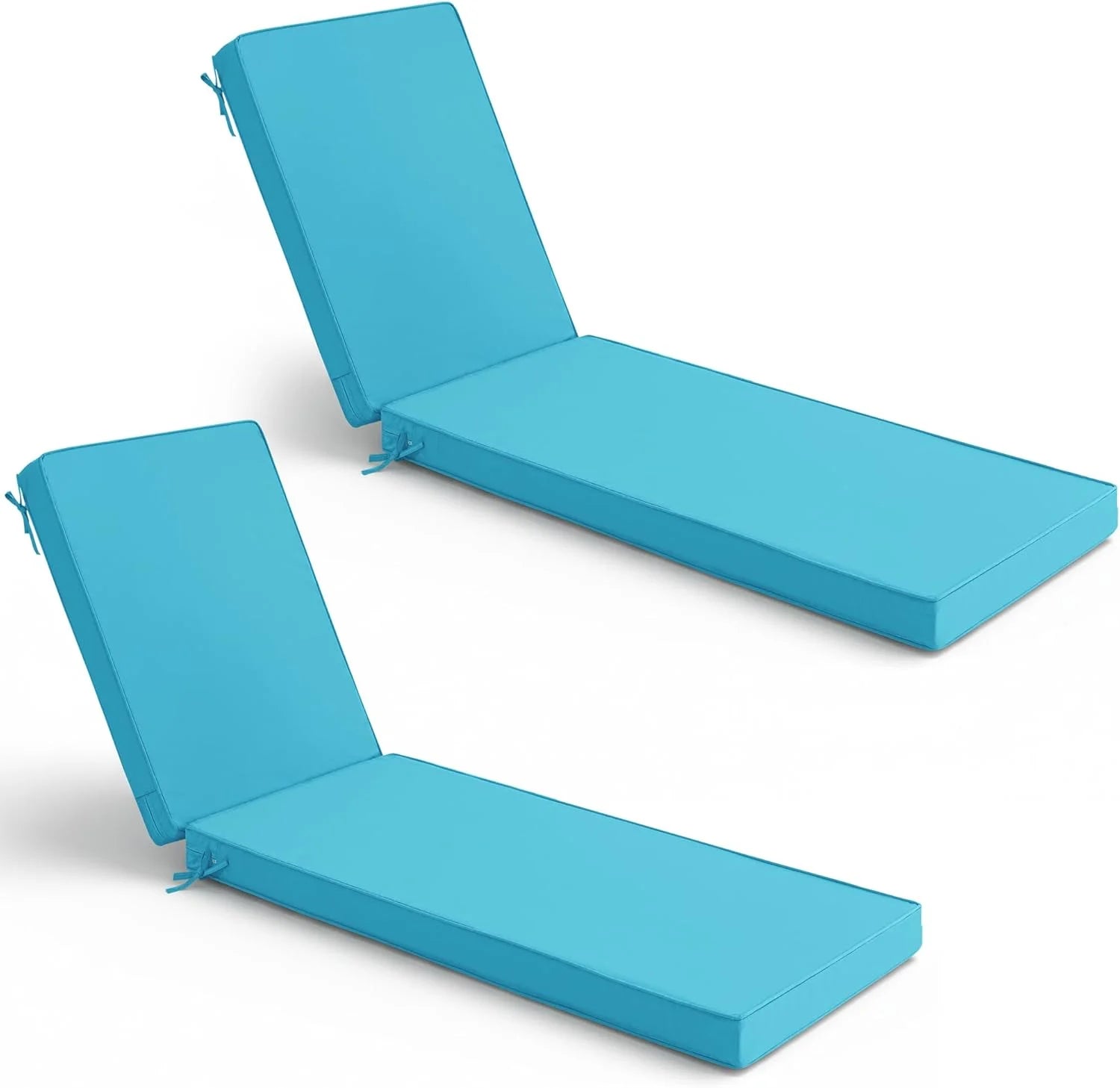 New Arrivals Chaise Lounge Cushions Outdoor Set of 2, Waterproof and Fade Resistant Sun Lounger Replacement Cushion - Image 12
