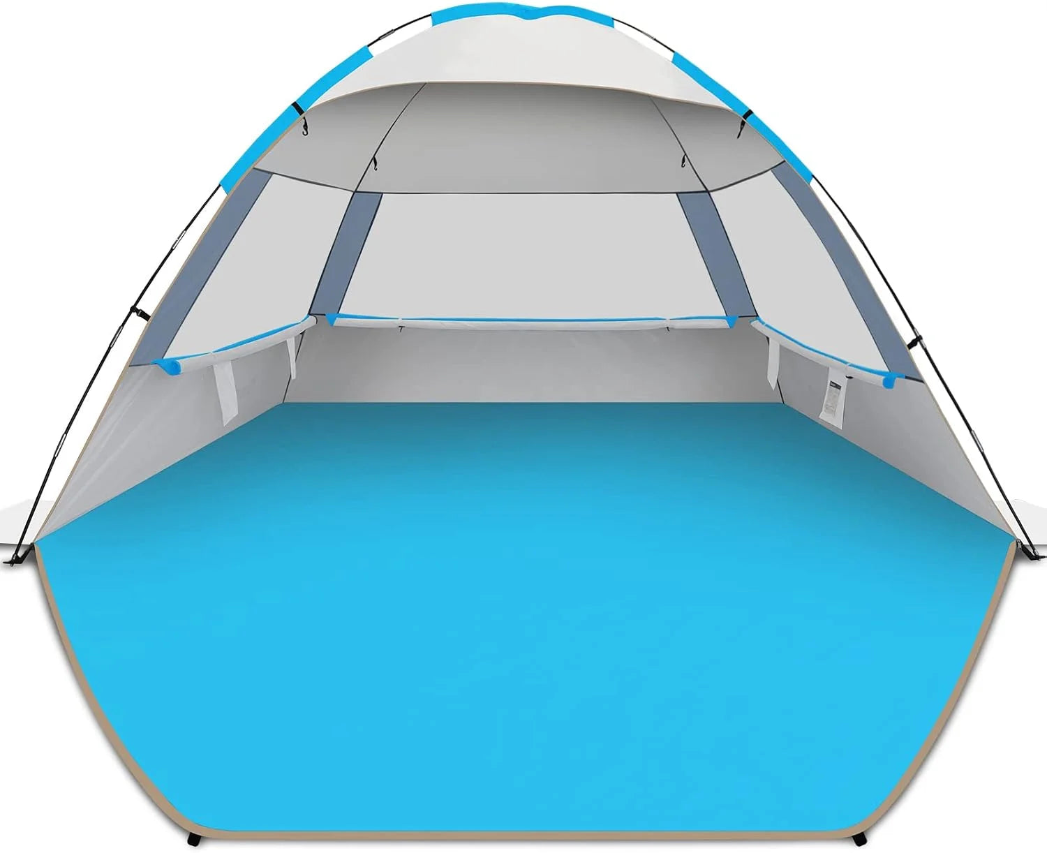 Gorich Beach Tent Sun Shelter for 3/4/6/8/10 Person with UPF 50锛?UV Protection, Lightweight & Easy Setup Beach Shade bifanuoyard - Image 5