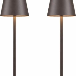 Yogaret 4 Pack Gold Rechargeable Led Cordless Table Lamps bifanuoyard