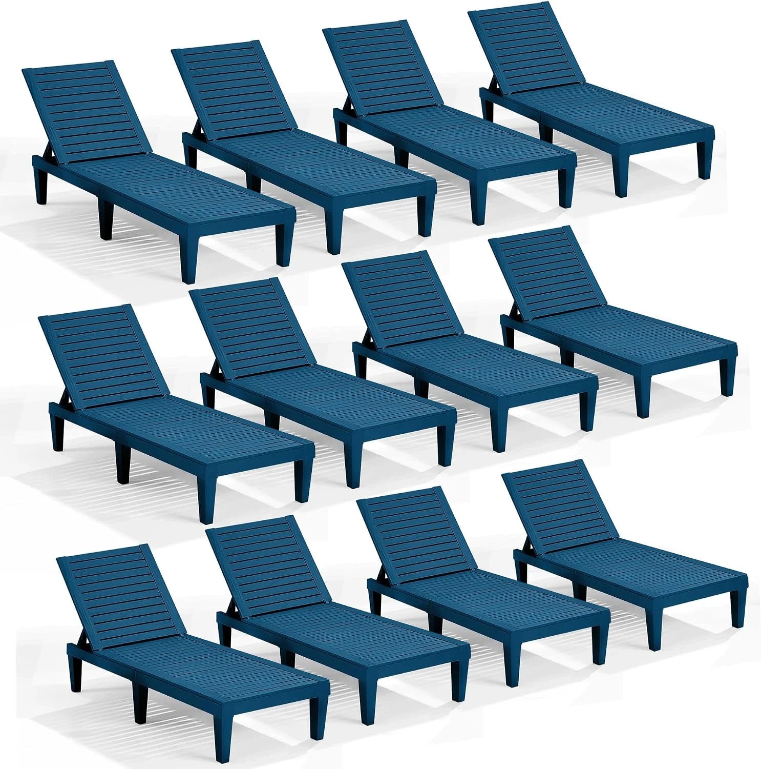Nestl Lounge Chair Outdoor, Tanning Chair, Chaise Lounge Outdoor Set of 2, 5 Adjustable Positions bifanuoyard - Image 5