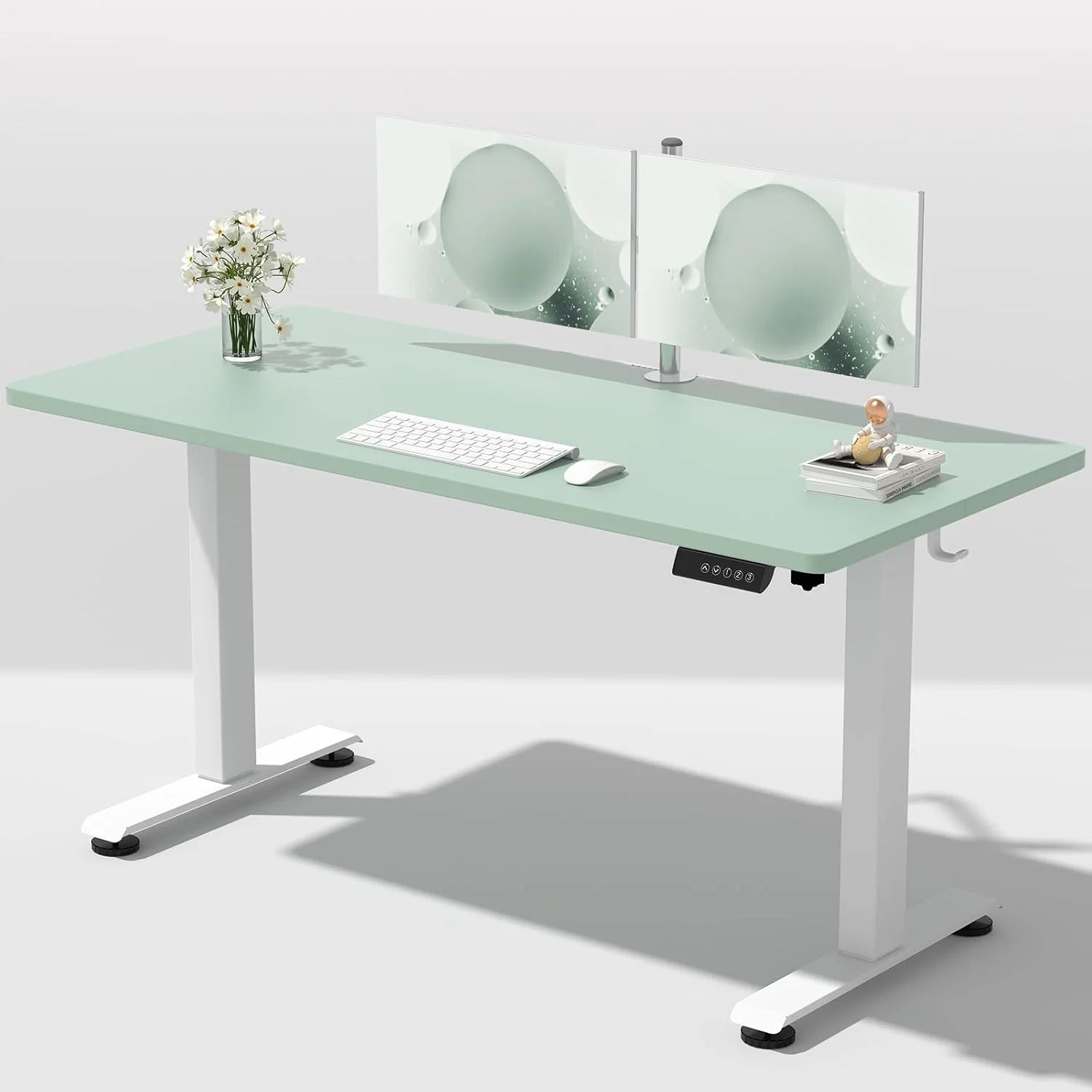 Veken 55 Inch Large Electric Standing Desk, Gaming Table, Height Adjustable Sit Stand Up Computer Tables for Home Office bifanuoyard - Image 8