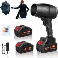 Blower Cordless, Powerful Handheld Electric Blower with 2×21V Batteries