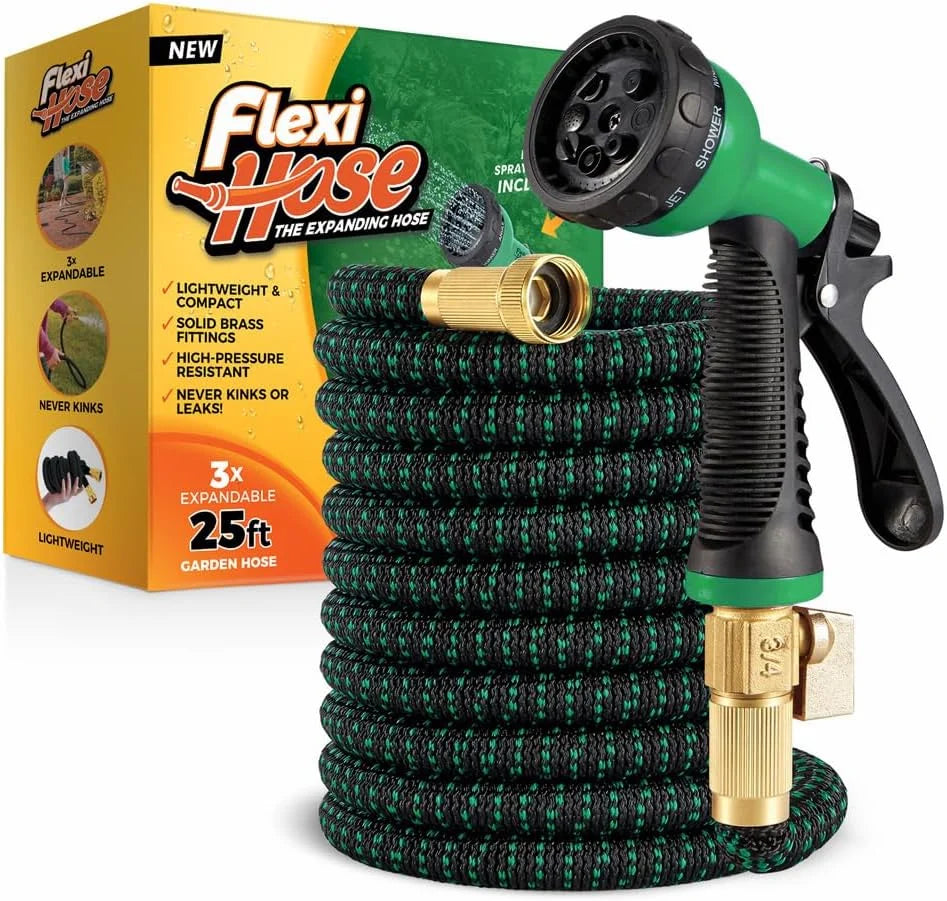 New Arrivals Hose with 8 Function Nozzle, 50FT " Lightweight Expandable Garden Hose, No-Kink Flexibility - Image 2