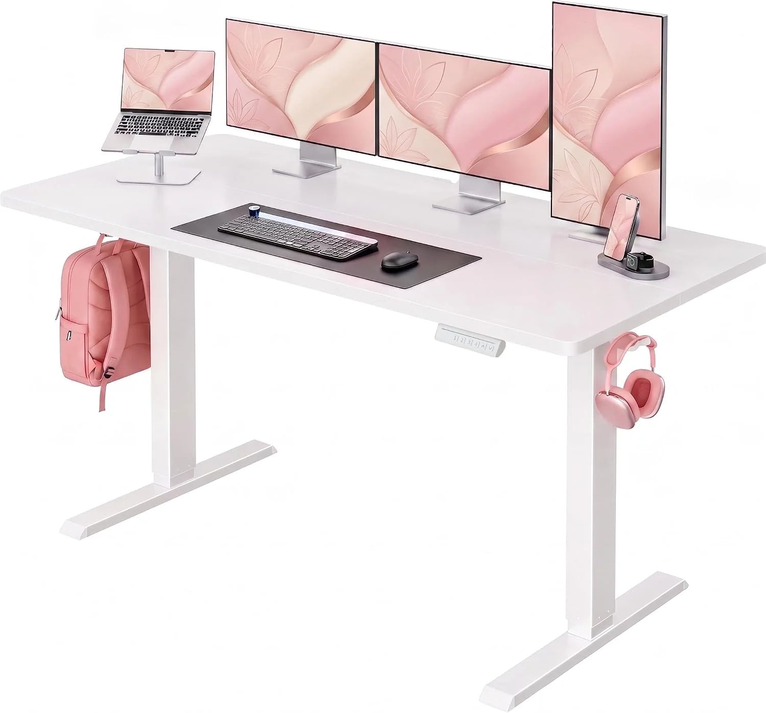 HUANUO 32 Small Electric Standing Desk Adjustable Height, 4 Memory Height Settings bifanuoyard - Image 26