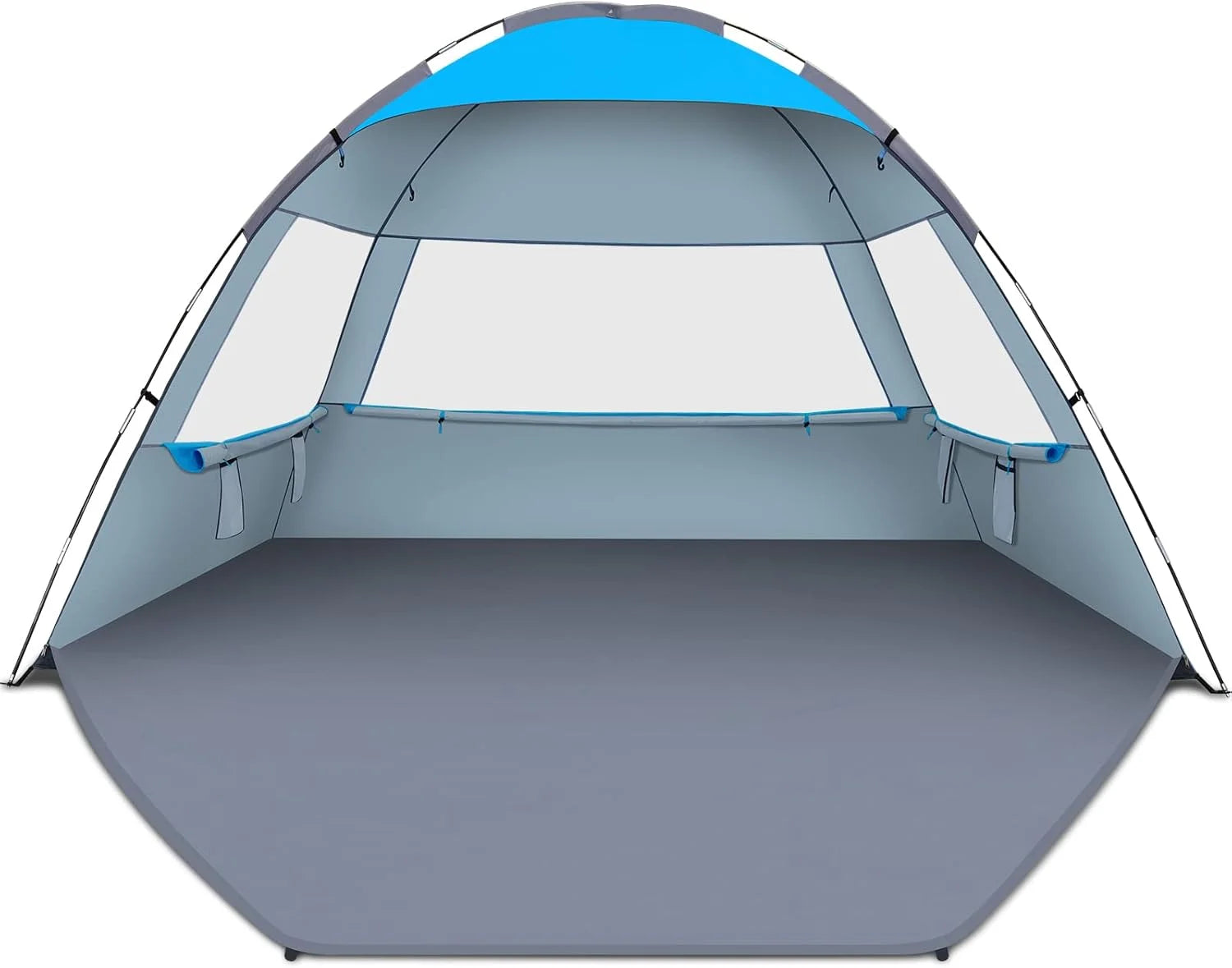 Gorich Beach Tent Sun Shelter for 3/4/6/8/10 Person with UPF 50锛?UV Protection, Lightweight & Easy Setup Beach Shade bifanuoyard - Image 16