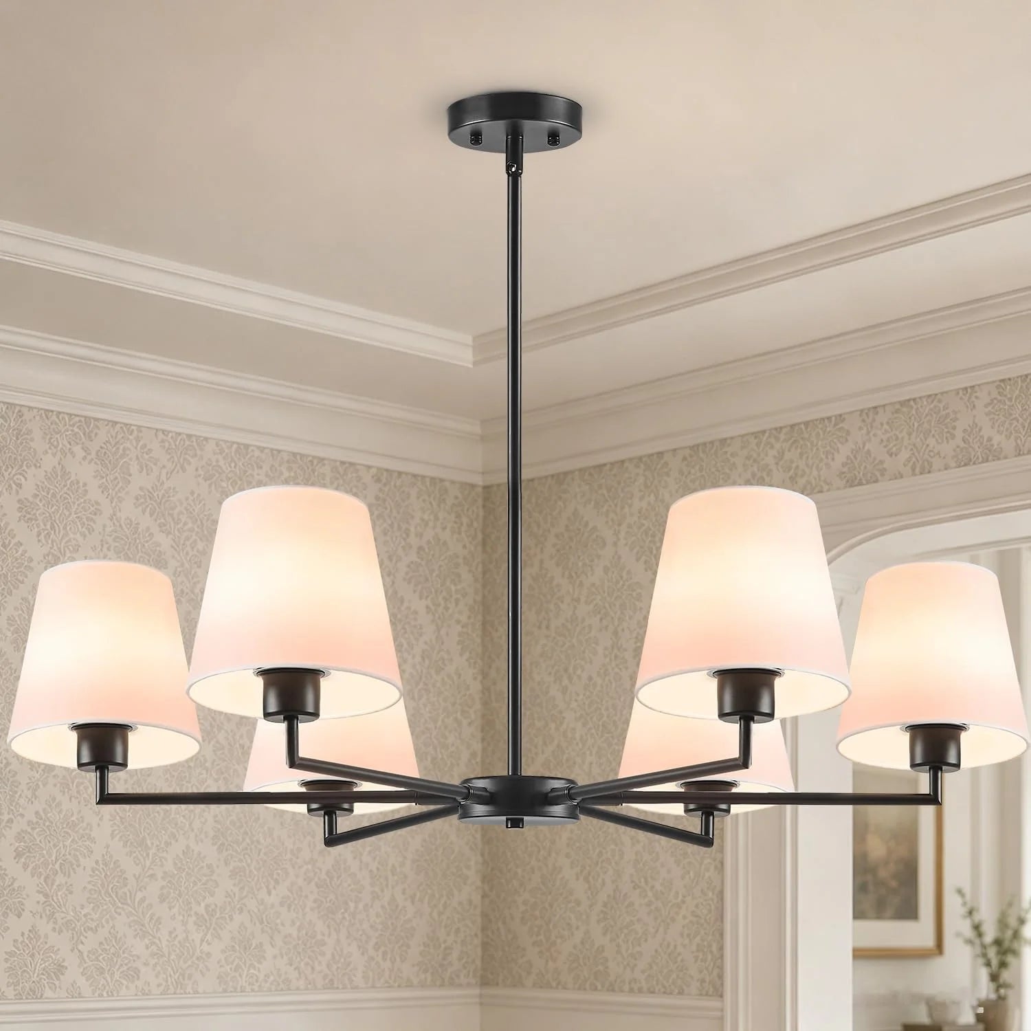 New Arrivals Gold Chandeliers for Dining Room, 6 Light - Image 4