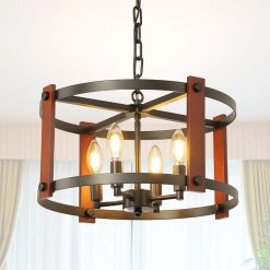 New Arrivals Farmhouse Chandelier, Modern Hanging Pendant Lighting