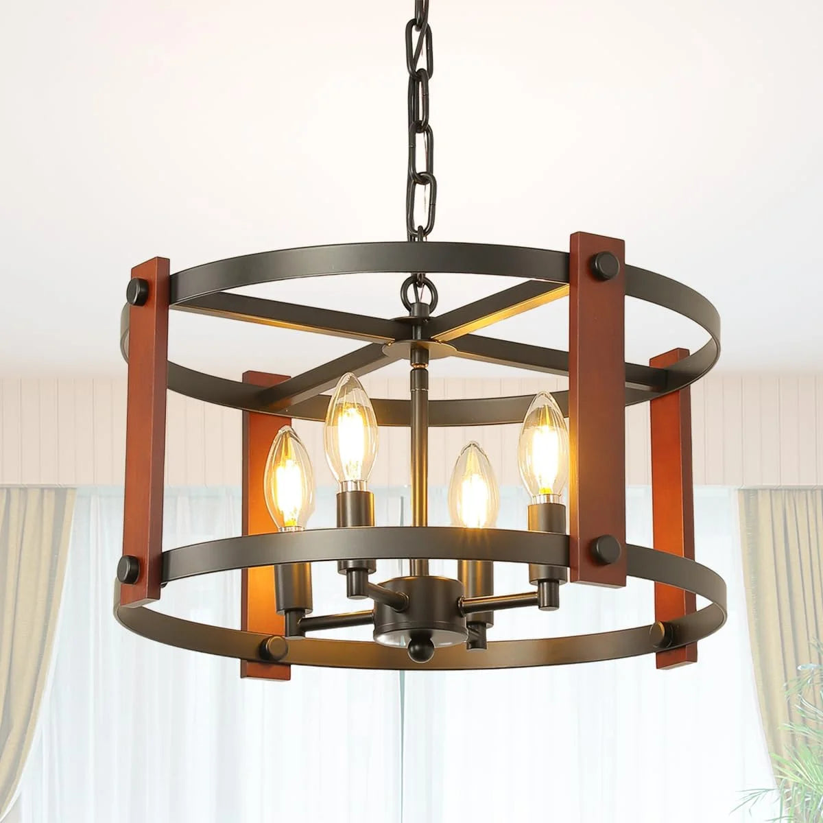 New Arrivals Farmhouse Chandelier, Modern Hanging Pendant Lighting