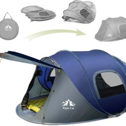 New Arrivals Cat Pop-up Camping Tent: 2 Person Tent Waterproof Instant Easy Setup Family Tent