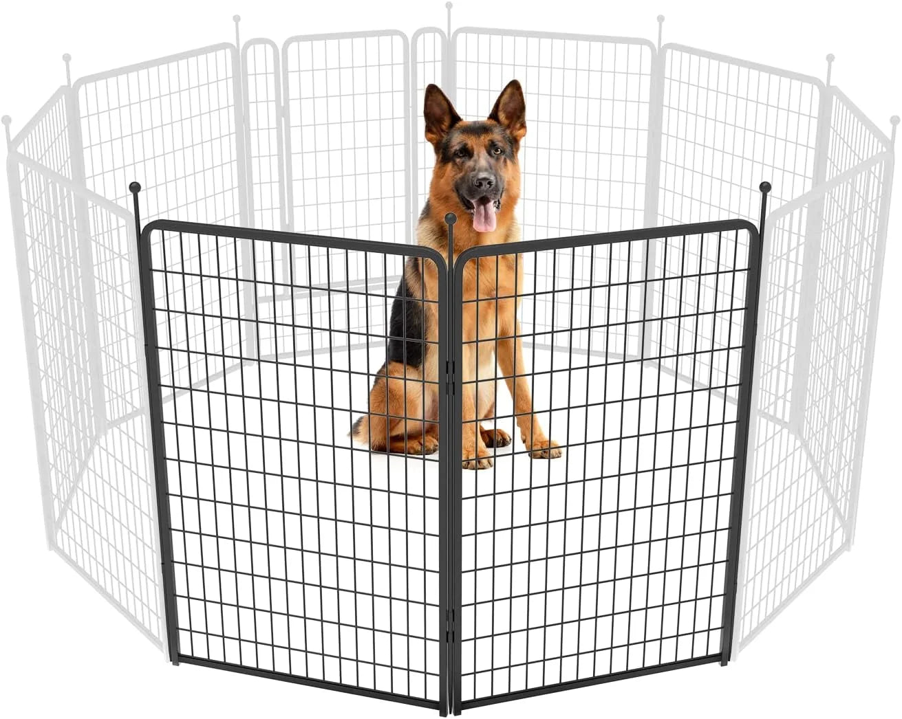New Arrivals Rollick Dog Playpen, Indoor, 24 H, 8 Panels - Image 92