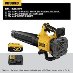 New Arrivals 20V MAX* XR Leaf Blower, 125-MPH, 450-CFM (DCBL722P1)