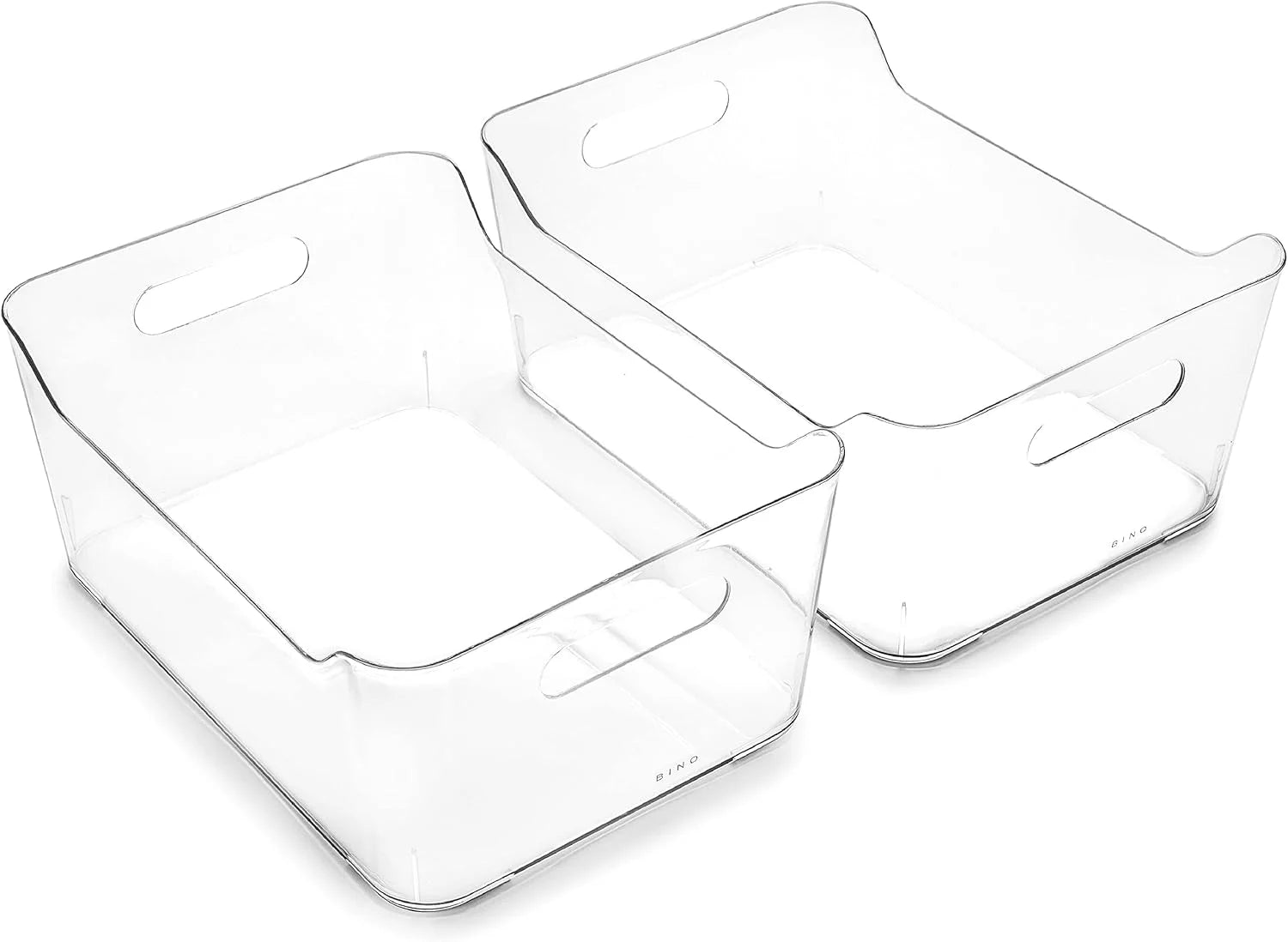 Plastic Storage Bins, Large, 2 Pack, Clear, Pantry Organizers and Storage Containers, Fridge Organizer Bins bifanuoyard - Image 6