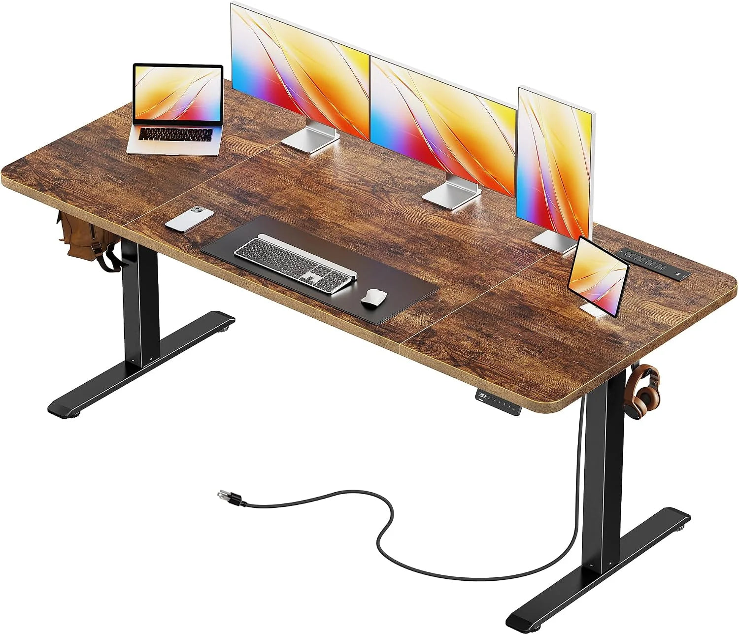 New Arrivals Electric Standing Desk with Power Outlets and USB-C Port, 47 X 24 Inch Height Adjustable Desk - Image 6
