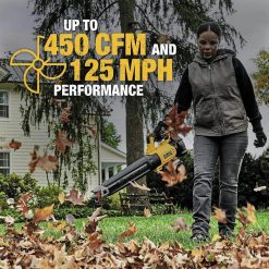 DEWALT 20V MAX* XR Leaf Blower, Cordless, Handheld, 125-MPH, 450-CFM (Tool Only-Battery & Charger not Included)