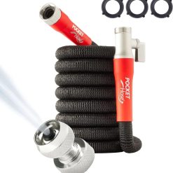 New Arrivals Hose 100 FT Silver Bullet 2.0 Expandable Garden Hose w/Turbo Shot Nozzle, AS SEEN ON TV