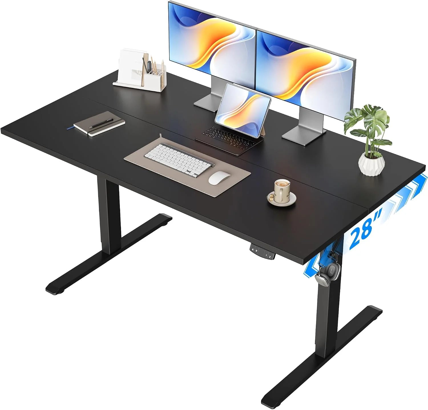New Arrivals Electric Standing Desk, 48 x 24 Inches Height Adjustable Desk - Image 12