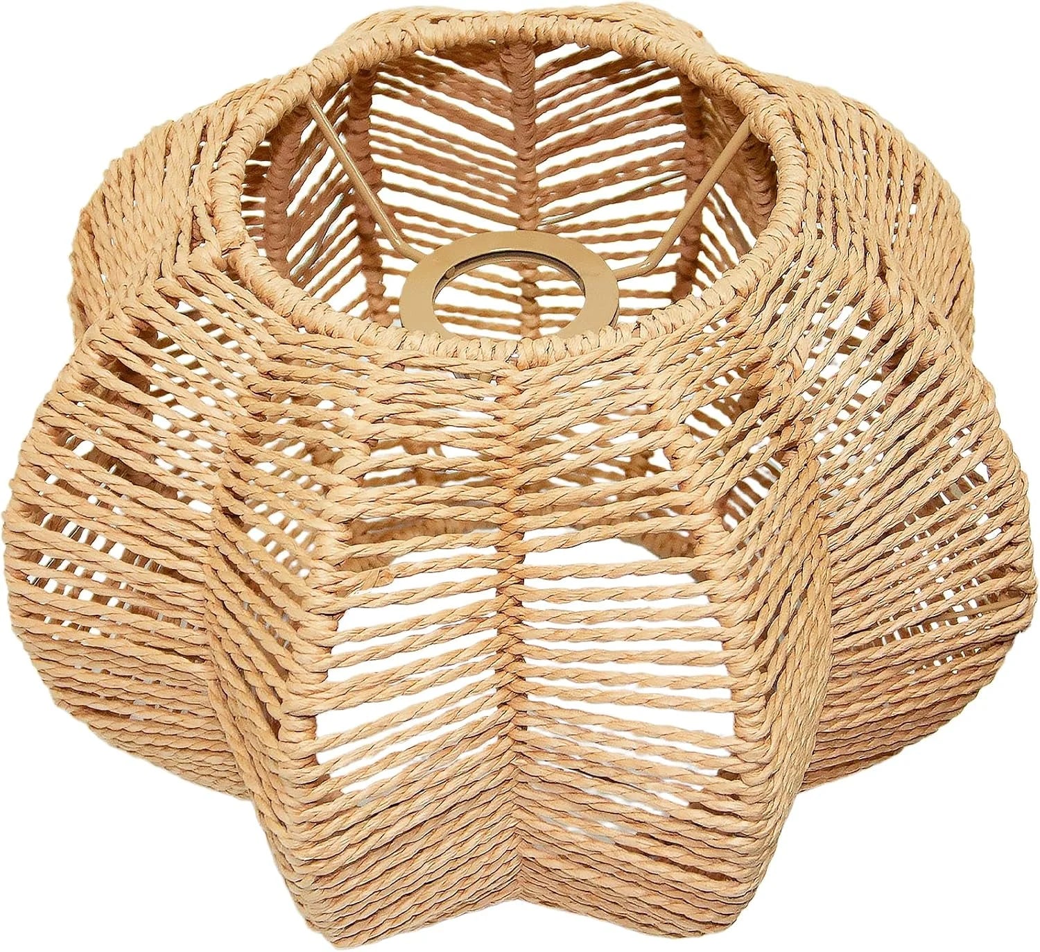 LUCORUSC Hanging Light Lamp Shades Boho Rattan Lamp Shades bifanuoyard - Image 4