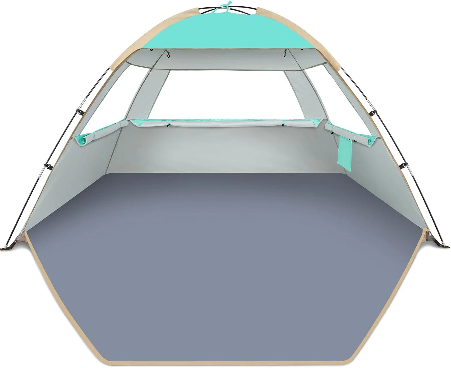 Gorich Beach Tent Sun Shelter for 3/4/6/8/10 Person with UPF 50锛?UV Protection, Lightweight & Easy Setup Beach Shade bifanuoyard - Image 8