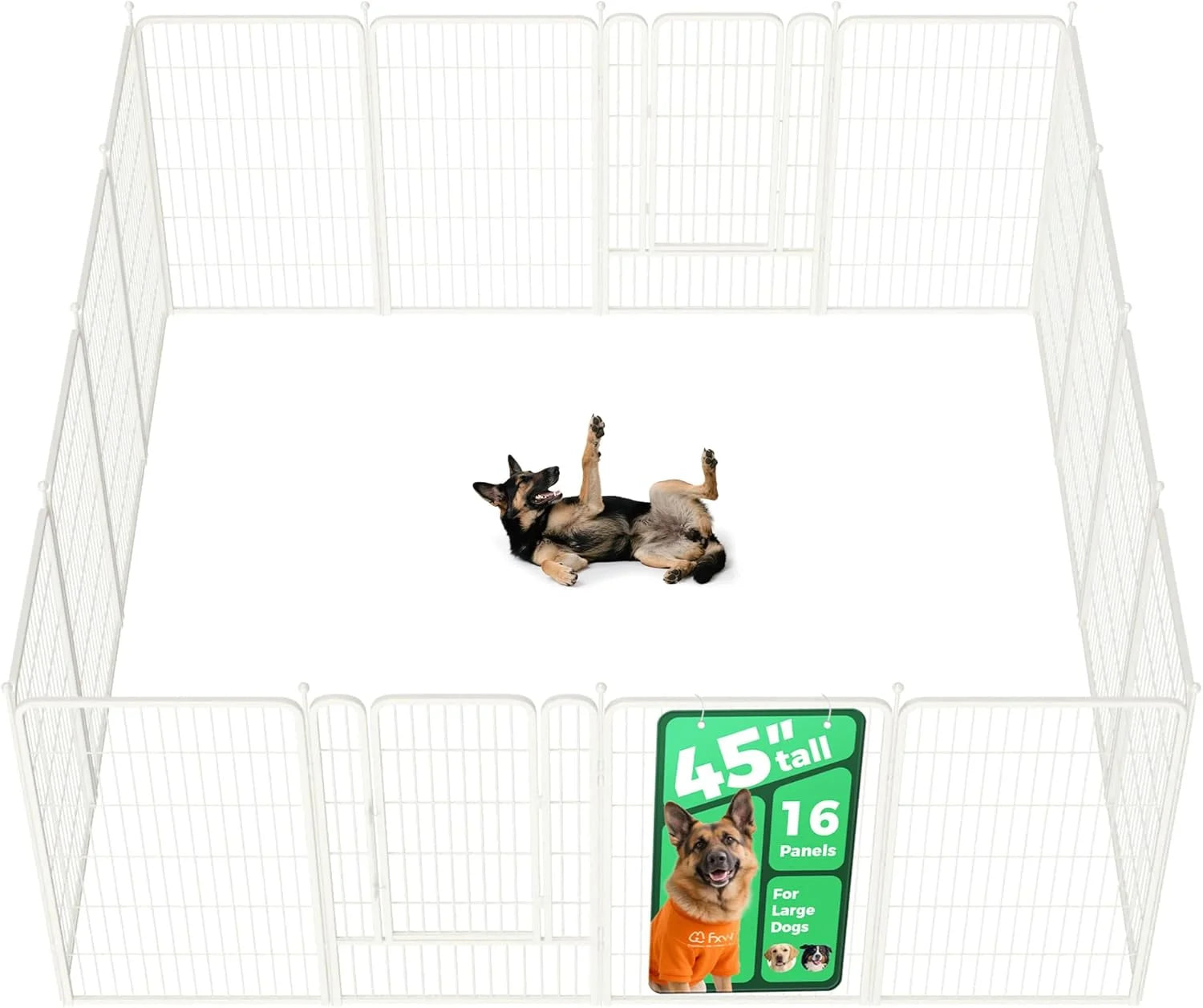 New Arrivals Rollick Dog Playpen, Indoor, 24 H, 8 Panels - Image 4