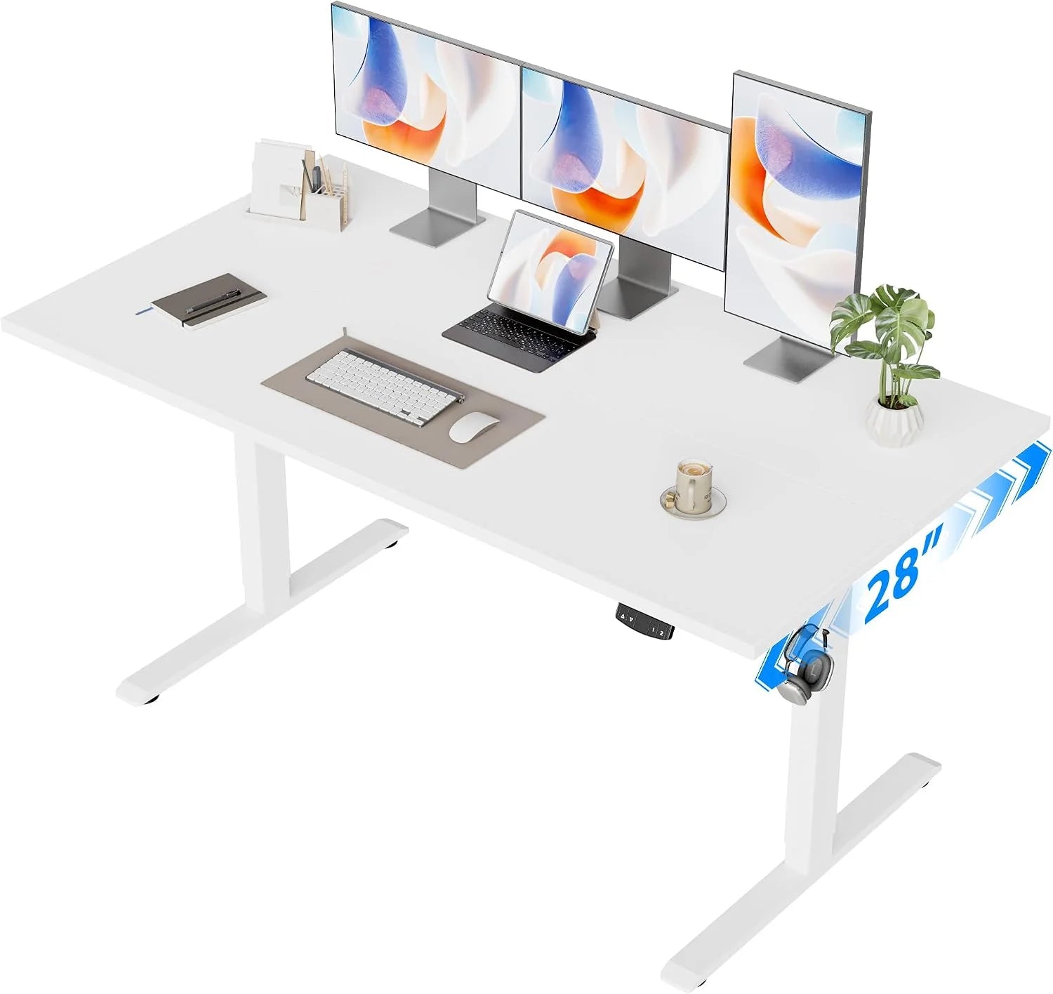 New Arrivals Electric Standing Desk, 48 x 24 Inches Height Adjustable Desk - Image 24