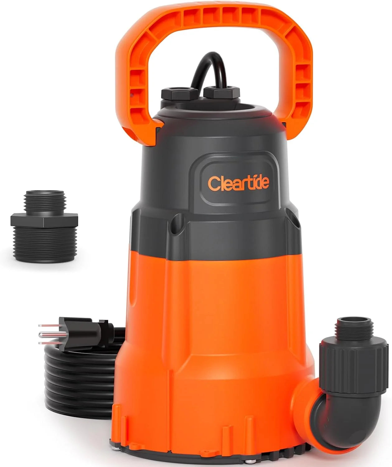 New Arrivals 1/3 HP Submersible Utility Pump, 2790 GPH High Flow, Portable Sump Pump with Auto Water Sensor - Image 3