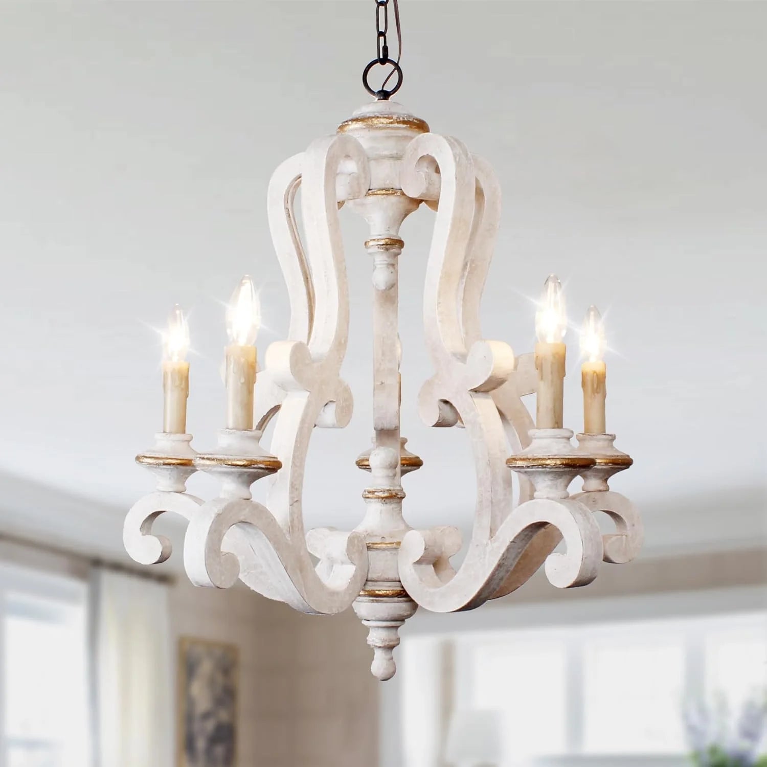 New Arrivals Wood Chandelier Light Fixture - Image 7