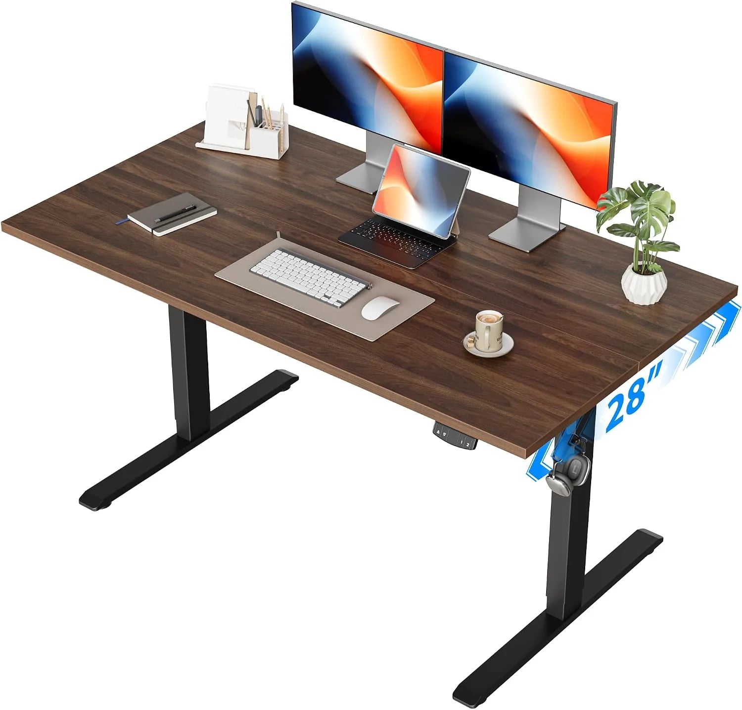 New Arrivals Electric Standing Desk, 48 x 24 Inches Height Adjustable Desk - Image 15