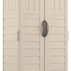 Alternative view of New Arrivals Vertical Outdoor Storage Shed with All-Weather Construction, Vanilla