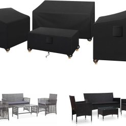 New Arrivals SIRUITON 4-Piece Patio Furniture Covers Waterproof