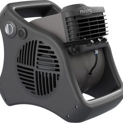 Lasko Misto Outdoor Misting Blower Fan, for Sports, Camping, Decks & Patios, 3 Speeds, 15, Black, 7050 bifanuoyard