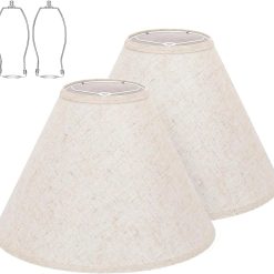 Alternative view of New Arrivals Empire Beige Linen Lamp Shades Set of 2