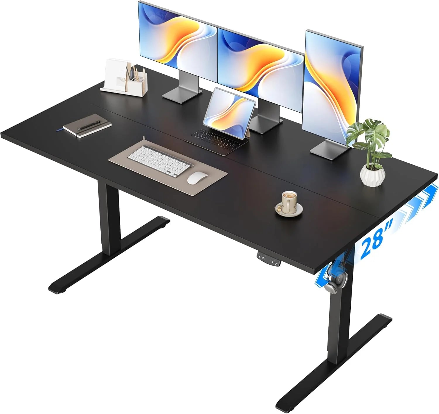 New Arrivals Electric Standing Desk, 48 x 24 Inches Height Adjustable Desk - Image 7
