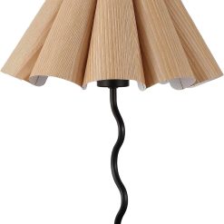 Alternative view of New Arrivals Pleated Table Lamp, Modern Lamp for Bedroom Home Office Decor
