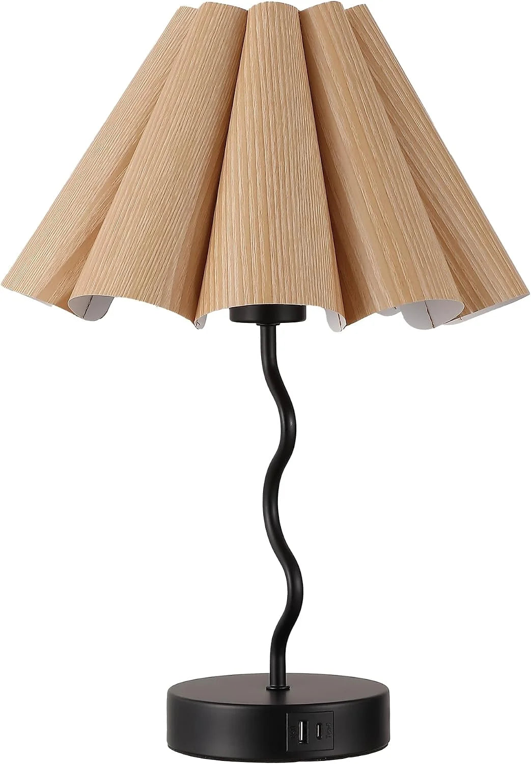 New Arrivals Pleated Table Lamp, Modern Lamp for Bedroom Home Office Decor - Image 2