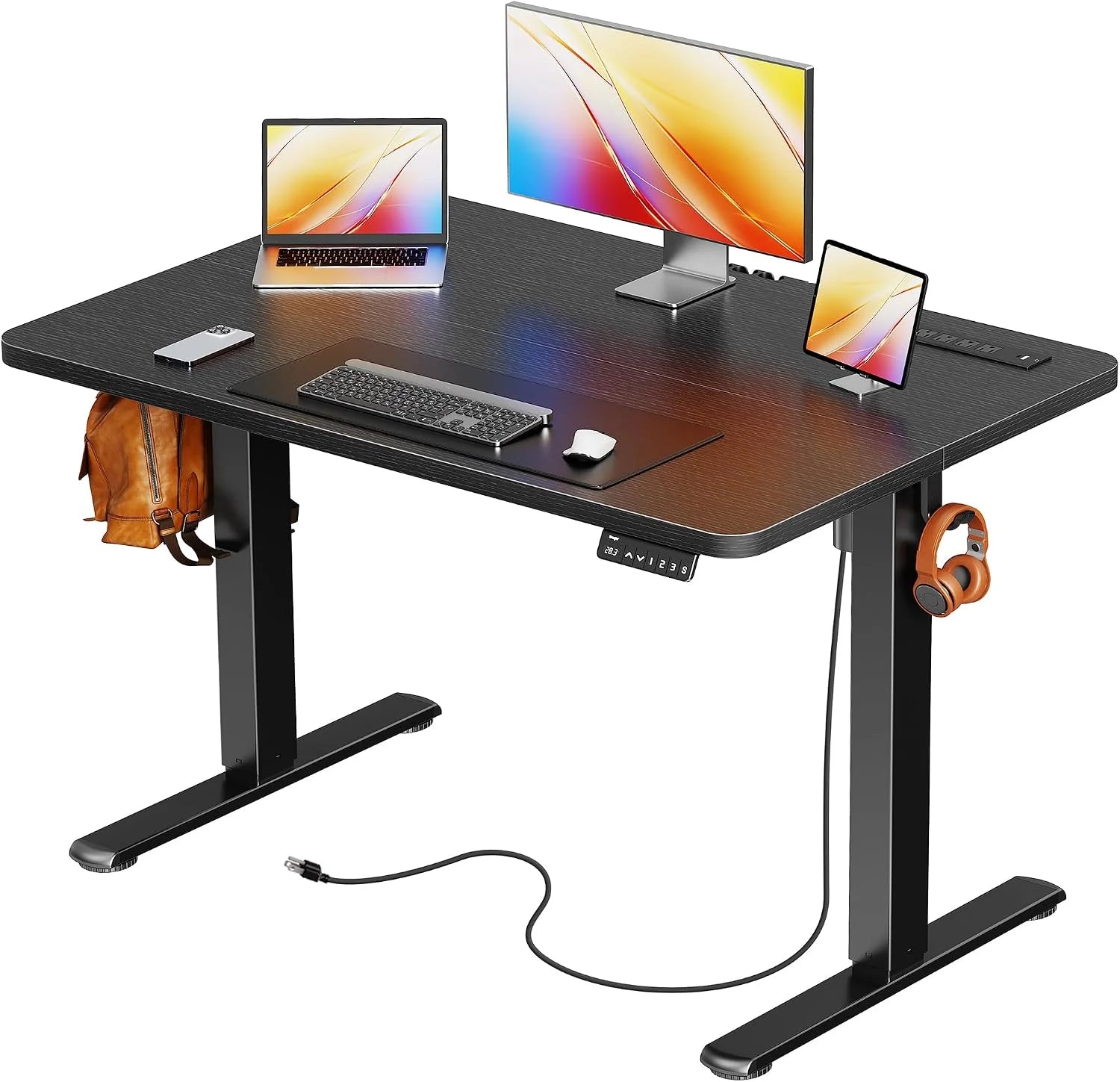 New Arrivals Electric Standing Desk with Power Outlets and USB-C Port, 47 X 24 Inch Height Adjustable Desk - Image 19