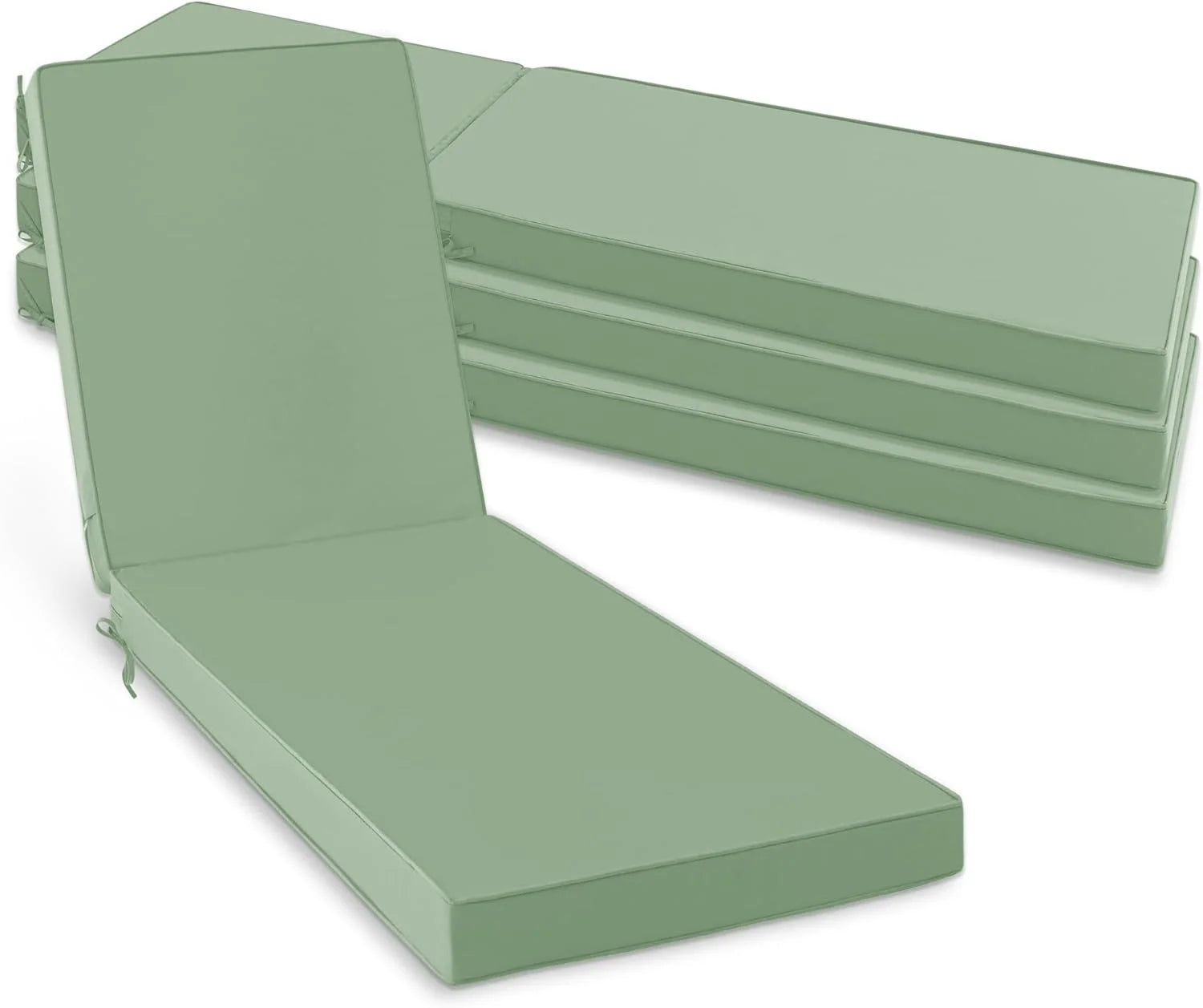 New Arrivals Chaise Lounge Cushions Outdoor Set of 2, Waterproof and Fade Resistant Sun Lounger Replacement Cushion - Image 8