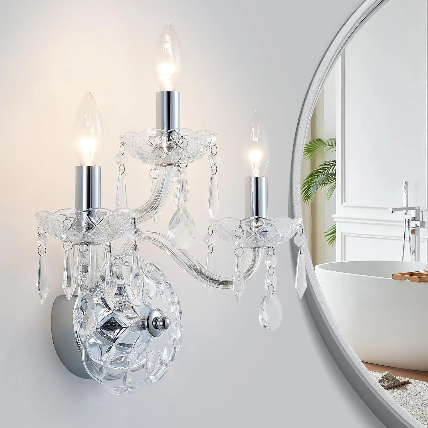 New Arrivals 5-Light Crystal Candle Chandelier Pendant Ceiling Light Modern Lighting Fixture for Bedroom Hallway Bar Kitchen - Image 4
