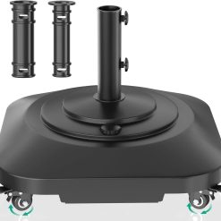 New Arrivals Umbrella Base with Wheels, Umbrella Stand Heavy Duty 100lb Windproof