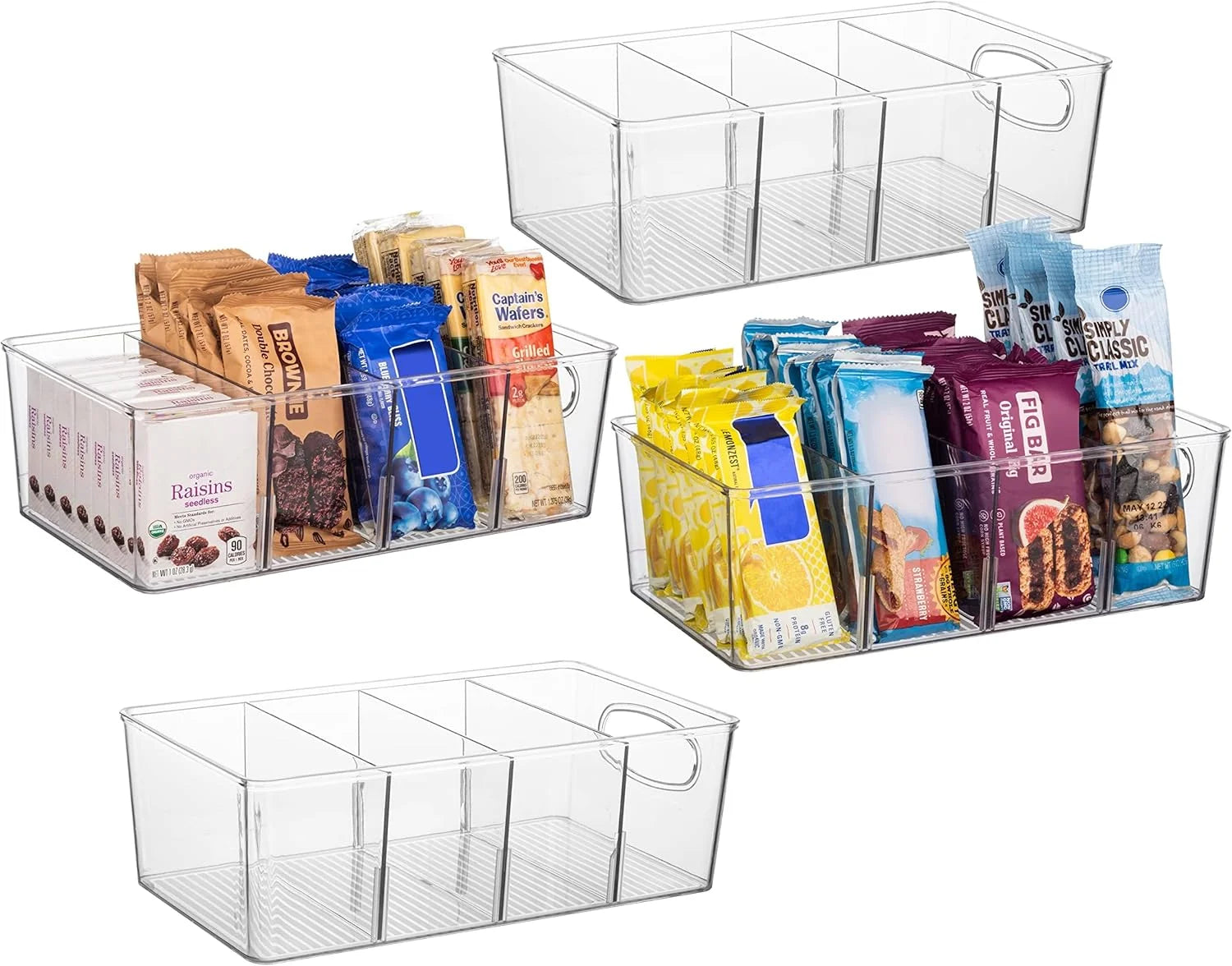 New Arrivals Pantry Organizers and Storage and Cabinet Organizer, 2 Pack, Storage bin with divider for organizing - Image 4