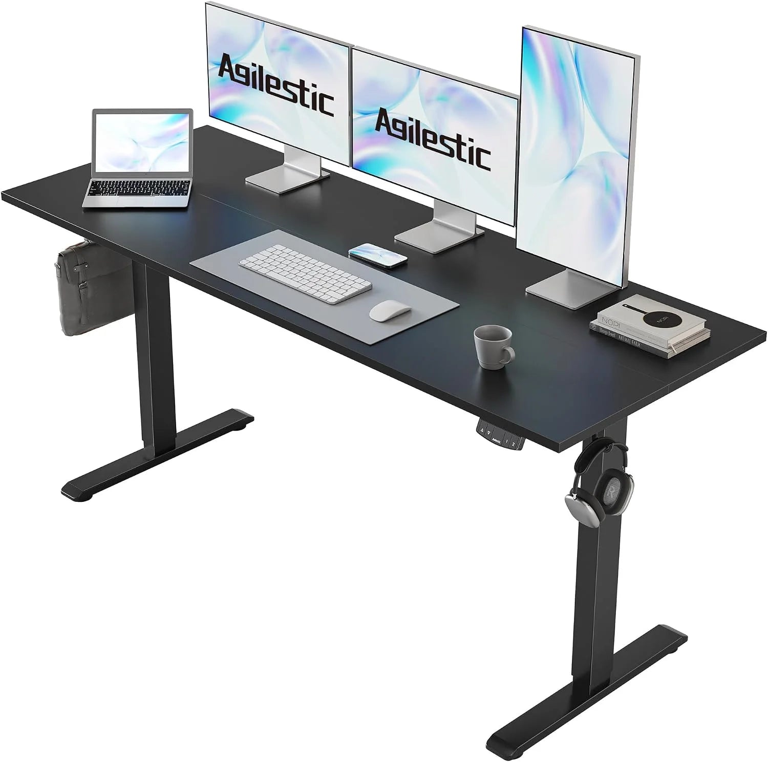 New Arrivals Electric Standing Desk, 48 x 24 Inches Height Adjustable Desk - Image 2