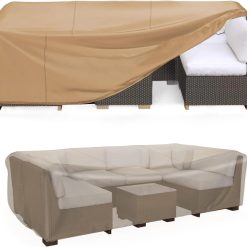 Mrrihand Outdoor Patio Furniture Covers Waterproof 90Lx62Wx28H Black