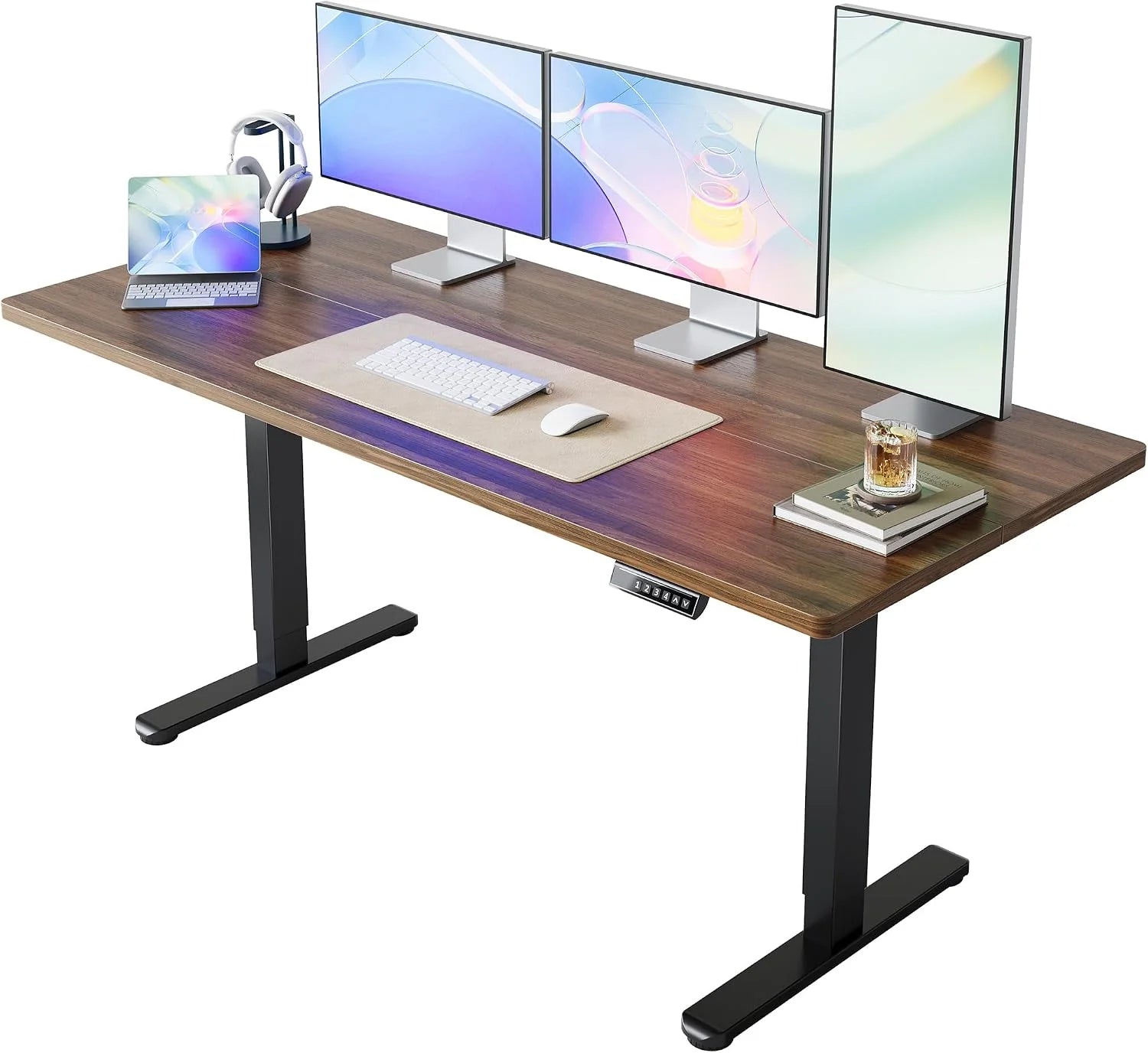 HUANUO 32 Small Electric Standing Desk Adjustable Height, 4 Memory Height Settings bifanuoyard - Image 3