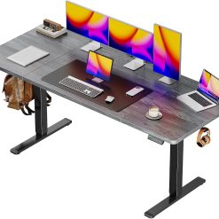 New Arrivals 55 x 28 Large Electric Standing Desk, Height Adjustable Computer Desk, 27.6 Deep Desktop